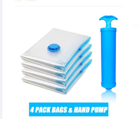 🔥 Reusable Vacuum Storage Bags with Electric Pump – Save 80% storage space