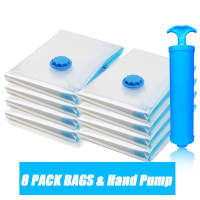 🔥 Reusable Vacuum Storage Bags with Electric Pump – Save 80% storage space