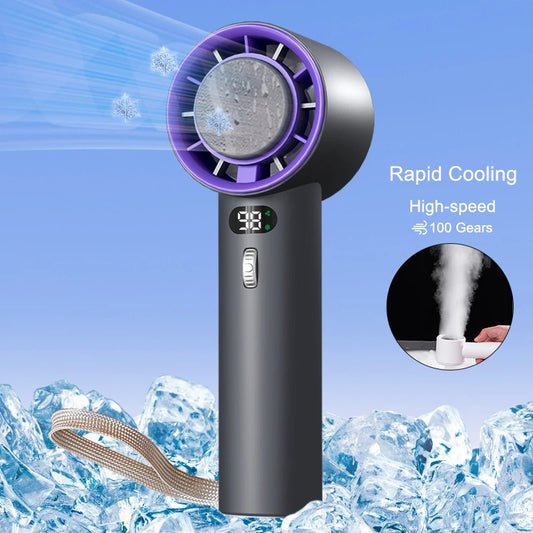 🔥 Portable Handheld Turbo Fan for Smart Travellers