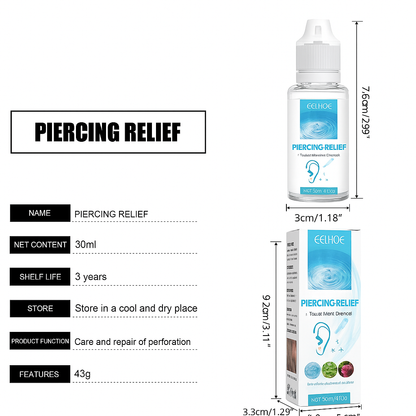 Piercing Repair Drops Mild Relief For Ear Piercing