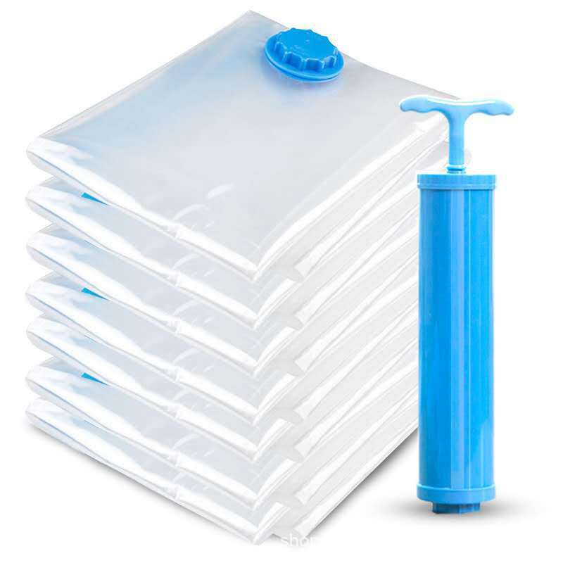 🔥 Reusable Vacuum Storage Bags with Electric Pump – Save 80% storage space