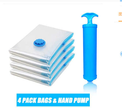 🔥 Reusable Vacuum Storage Bags with Electric Pump – Save 80% storage space