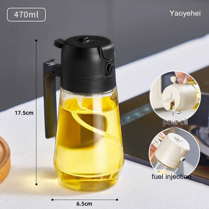 🔥 2 in 1 Olive Oil Dispenser Bottle for Kitchen
