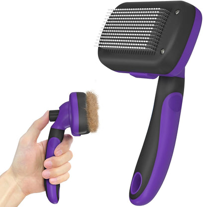 🔥 Self-Cleaning Slicker Brush for Dogs & cats 🔥