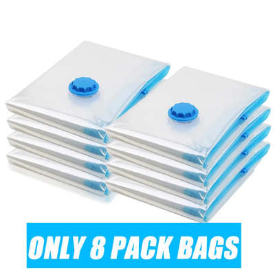 🔥 Reusable Vacuum Storage Bags with Electric Pump – Save 80% storage space