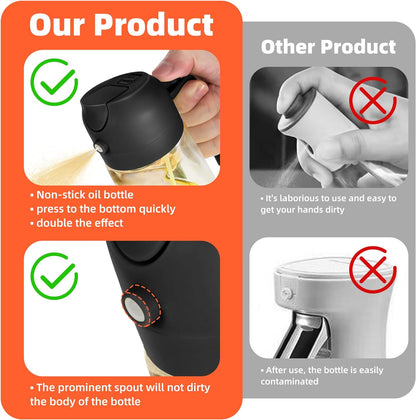 🔥 2 in 1 Olive Oil Dispenser Bottle for Kitchen