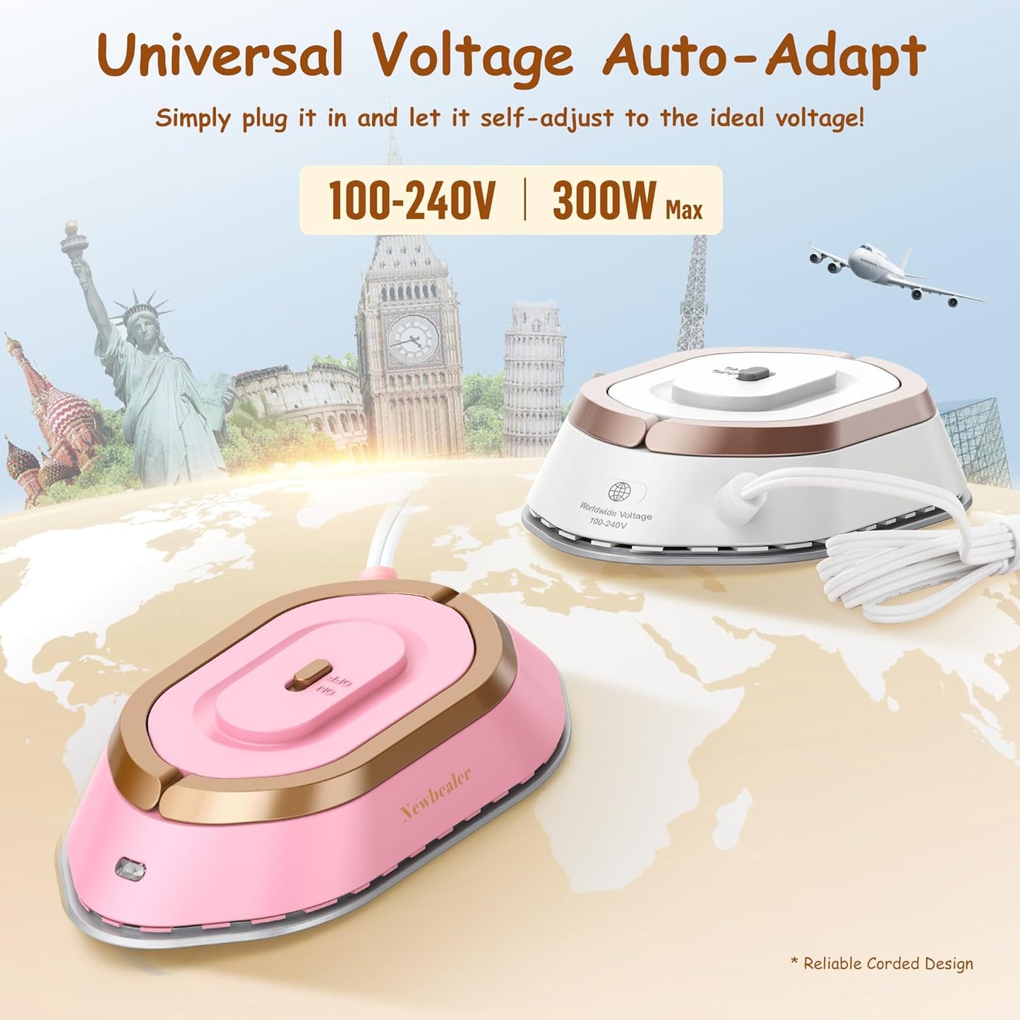 🔥 Portable mini Travel Iron for Clothes