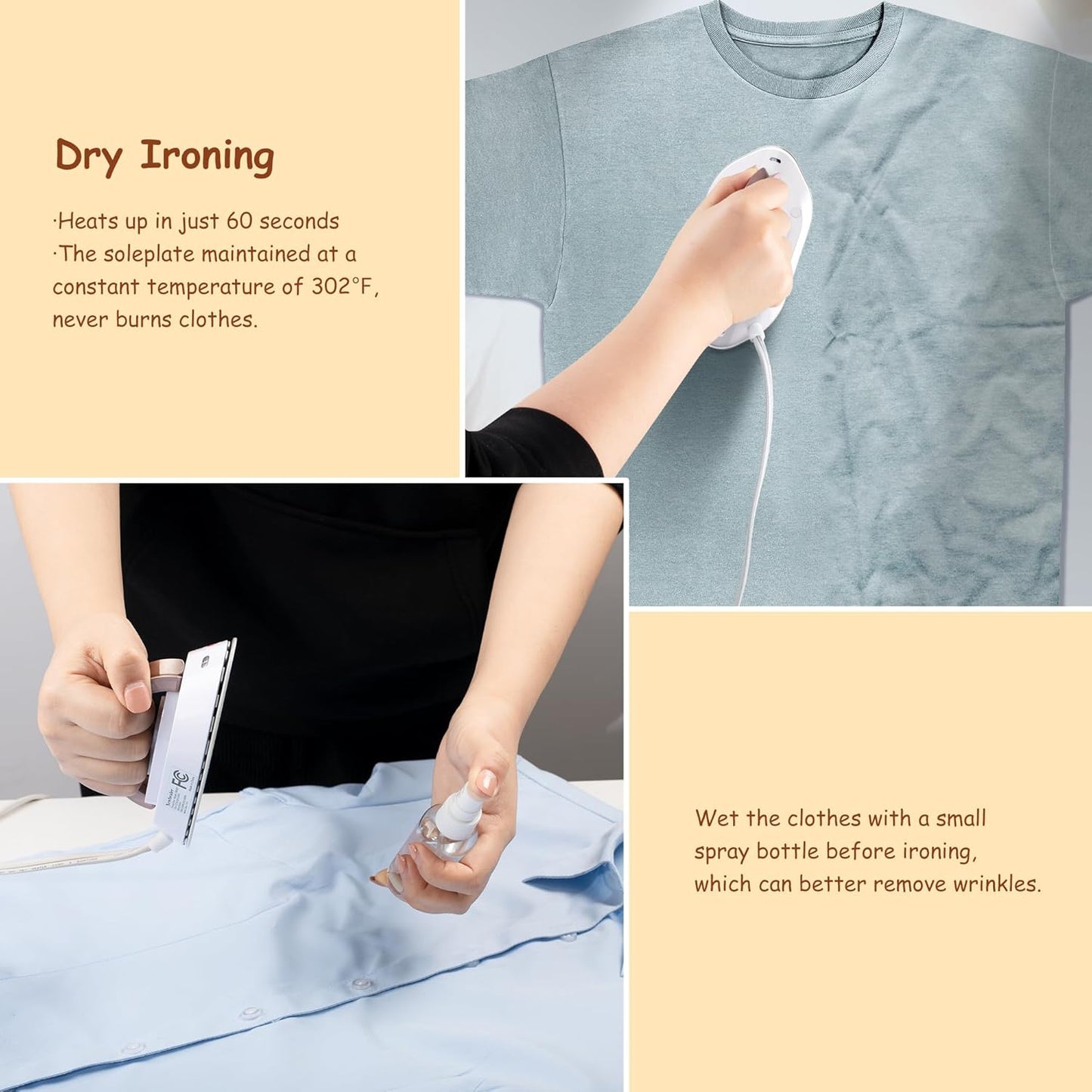 🔥 Portable mini Travel Iron for Clothes