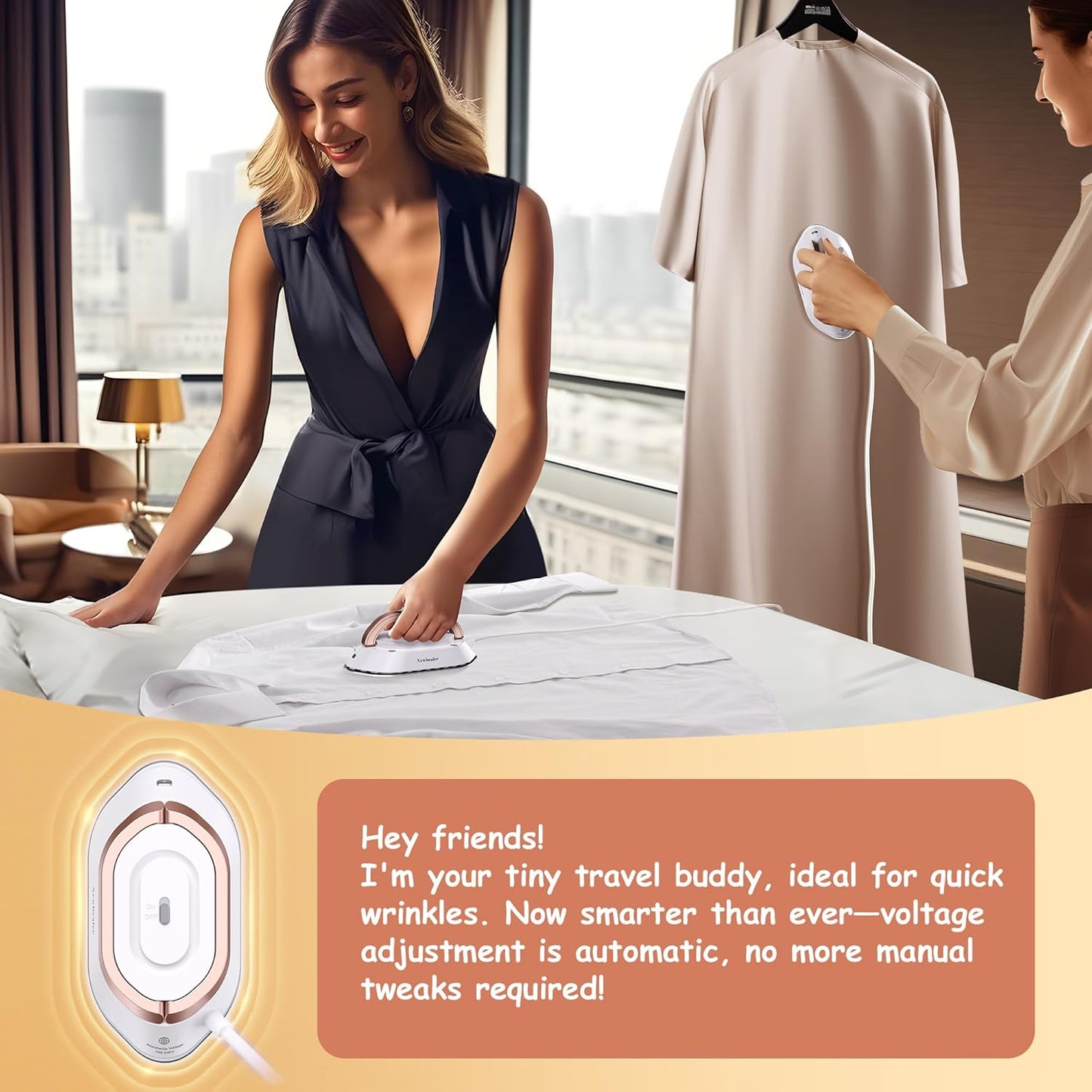 🔥 Portable mini Travel Iron for Clothes