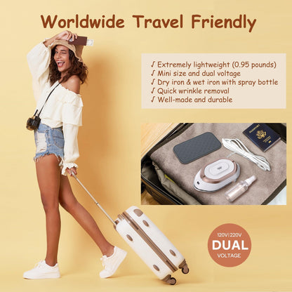 🔥 Portable mini Travel Iron for Clothes
