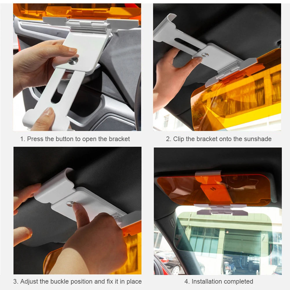 🔥Universal Car Sun Visor – Anti-Glare & UV400 Protection for Safer, Clearer Driving