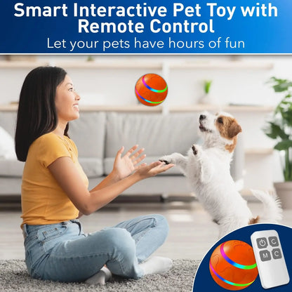 🔥 Interactive Remote-Control Dog Toy Ball – Active Rolling “Wicked Ball” for Small, Medium & Large Dogs