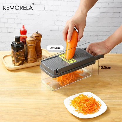 🔥 16-in-1 Vegetable Chopper – 8 Blades for Quick Slicing & Dicing