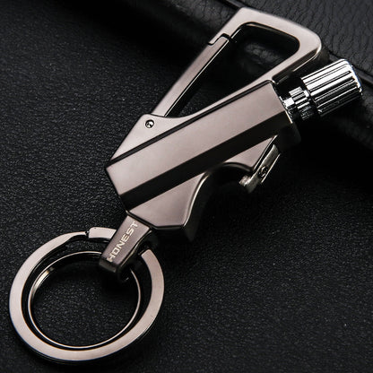🔥 3 In One Creative Metal Keychain Lighter - Match / Opener/ Keychain