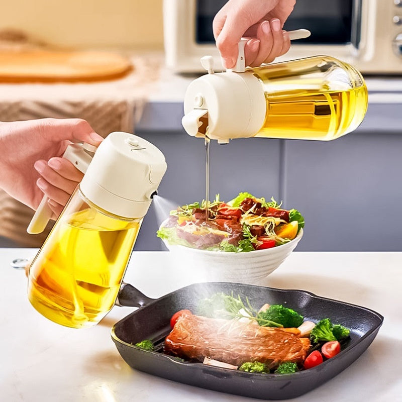 🔥 2 in 1 Olive Oil Dispenser Bottle for Kitchen