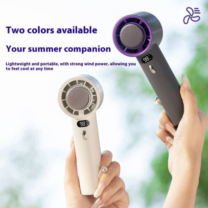 🔥 Portable Handheld Turbo Fan for Smart Travellers